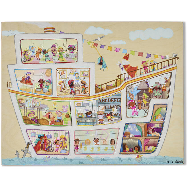 Rolf Puzzels - De boot van Sinterklaas, inclusief boek