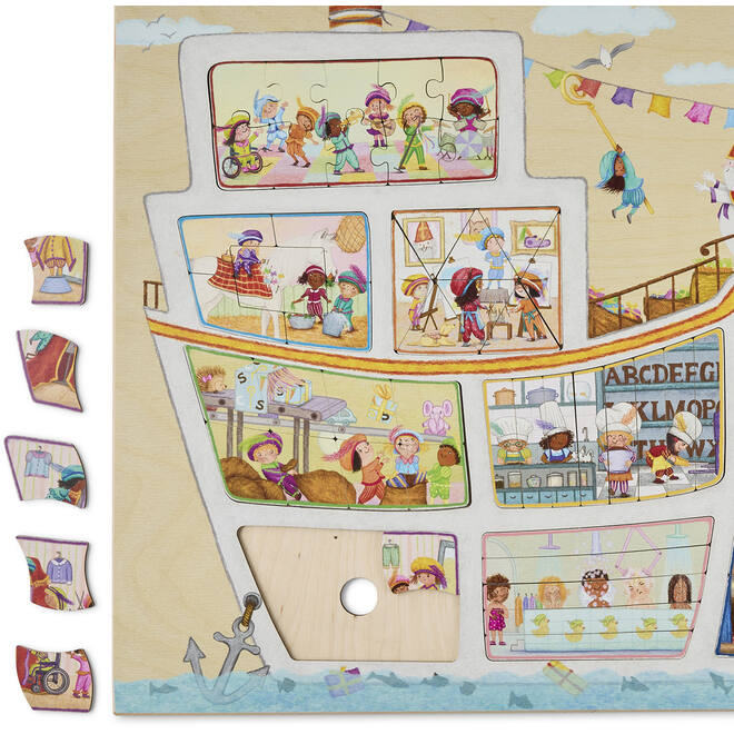 Rolf Puzzels - De boot van Sinterklaas, inclusief boek