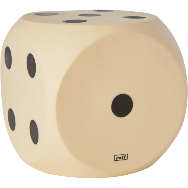 Rolf More - Dobbelsteen kunststof met stippen 10 cm