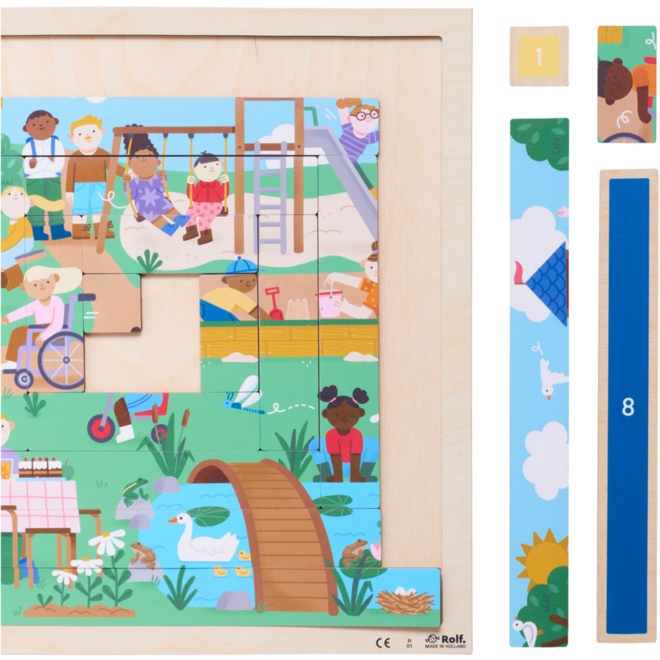 Rolf Puzzels - Puzzelserie Spelen met lengte en oppervlakte, 2 stuks