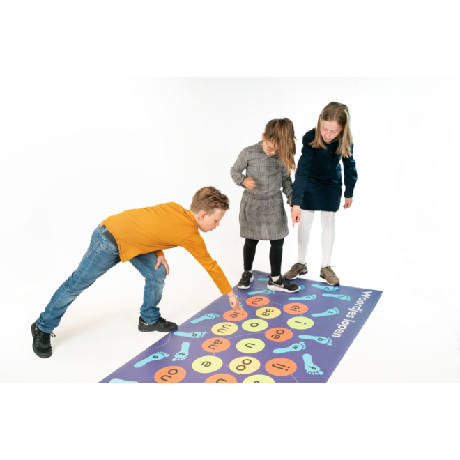 Rolf More - Woordjes lopen alle klanken, 100 x 200 cm, vinyl