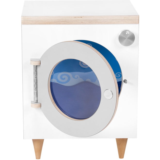 Rolf More - Wasmachine wit met blank gelakte accenten