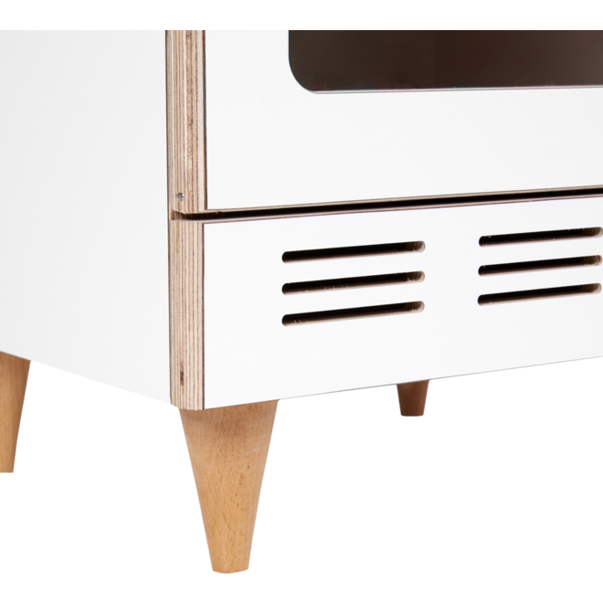 Rolf More - Oven wit met blank gelakte accenten