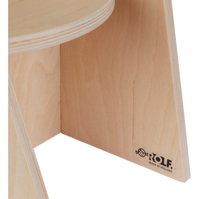 Rolf More - Stoel Rondo peuteruitvoering naturel hoogte 21 cm gemonteerd