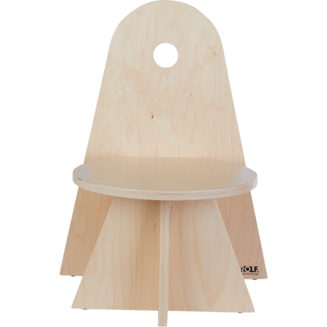 Rolf More - Stoel Rondo peuteruitvoering naturel hoogte 21 cm gemonteerd