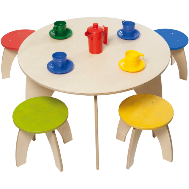 Rolf More - Tafel Rondo peuteruitvoering naturel hoogte 45 cm ongemonteerd
