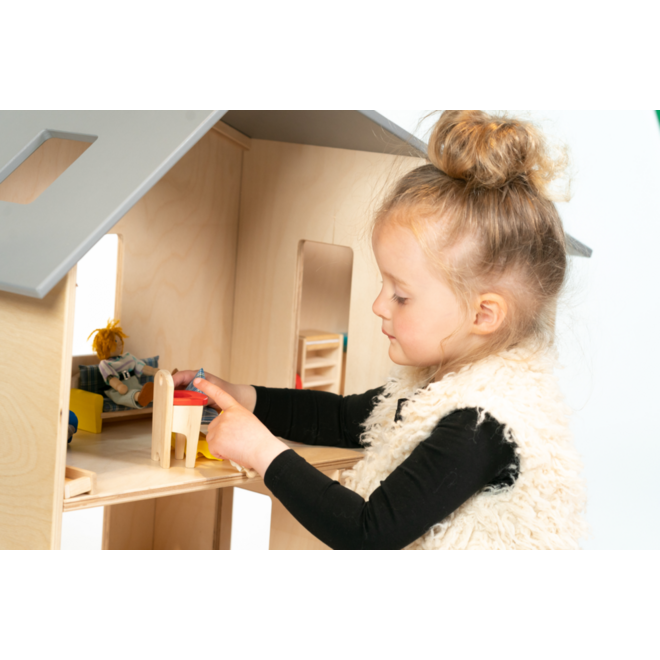 Rolf More - Poppenhuis groot met zonnepanelen