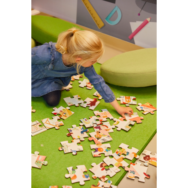 Rolf Puzzels - Vloerpuzzel welkom in de groep, 40 stukken