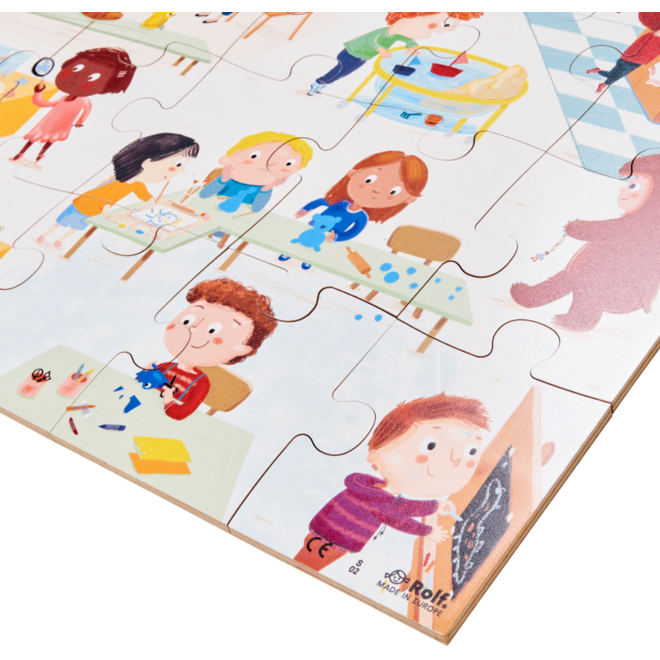 Rolf Puzzels - Vloerpuzzel welkom in de groep, 40 stukken