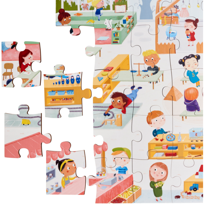 Rolf Puzzels - Vloerpuzzel welkom in de groep, 40 stukken
