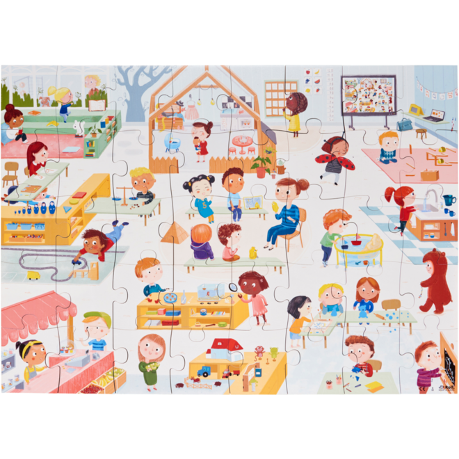 Rolf Puzzels - Vloerpuzzel welkom in de groep, 40 stukken
