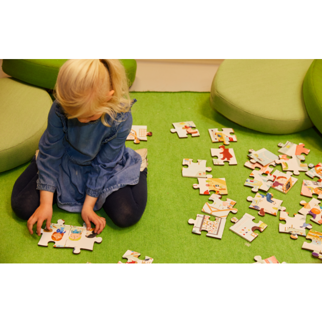 Rolf Puzzels - Vloerpuzzel welkom in de groep, 40 stukken