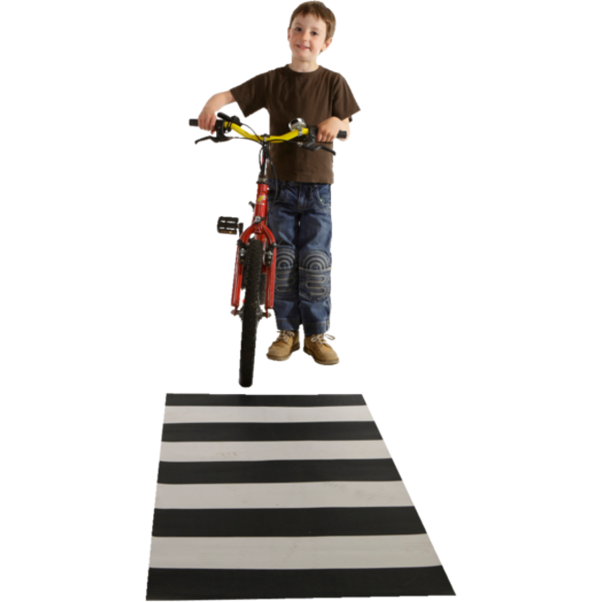 Speelmat zebra 65 x 150 cm met antislip