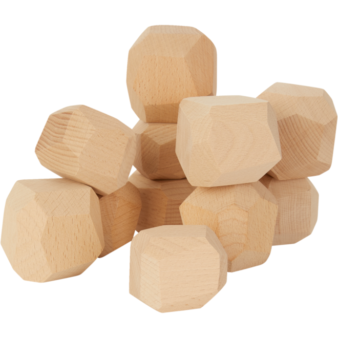 Stekkels set van 12 stuks, 6 medium en 6 large