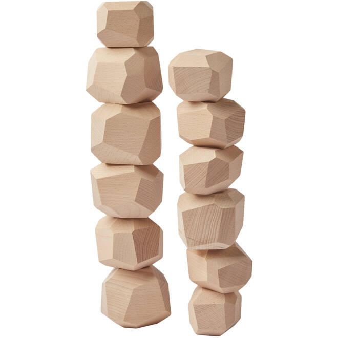 Stekkels set van 12 stuks, 6 medium en 6 large