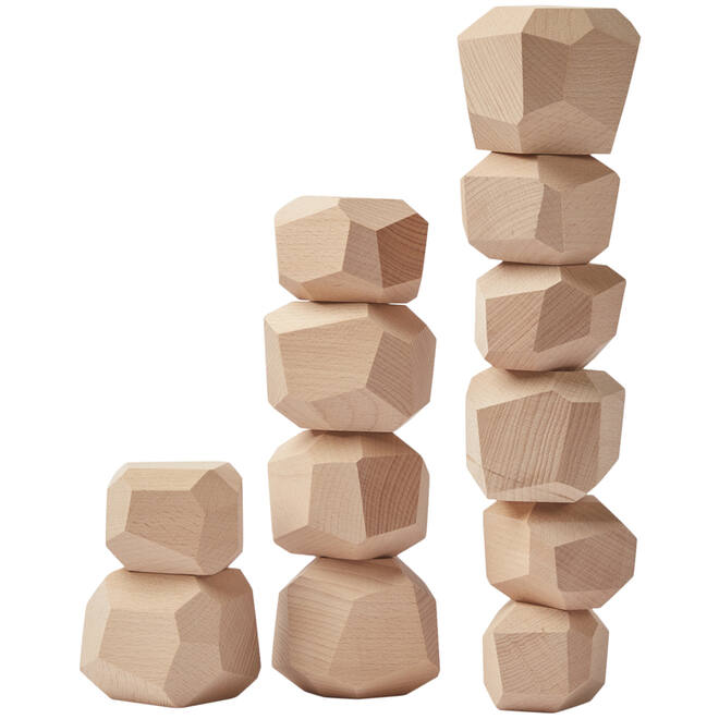 Stekkels set van 12 stuks, 6 medium en 6 large