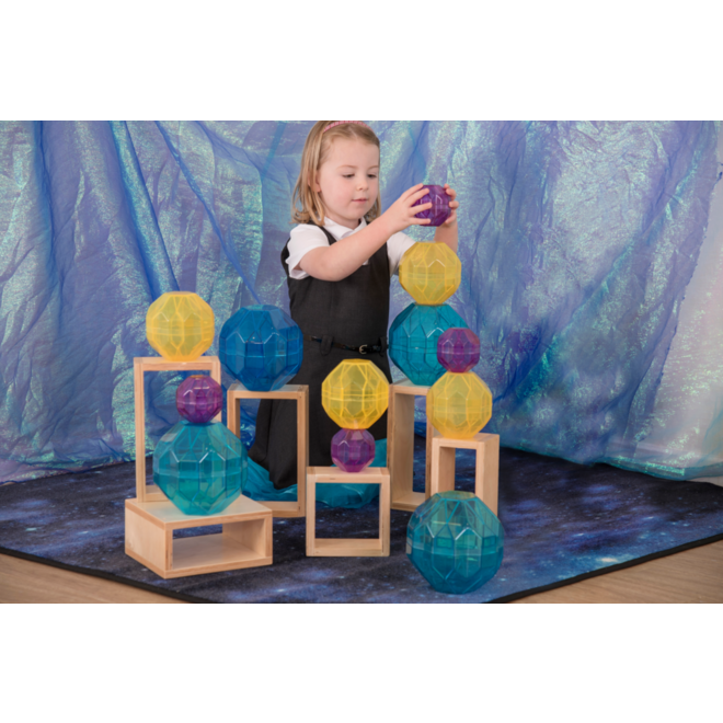 Stralende bouwstenen kleur, 12 stuks