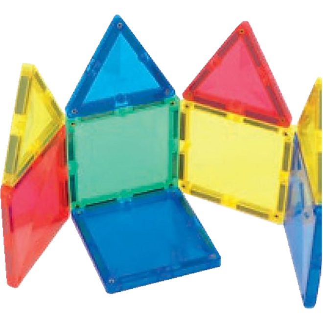 Magnetiles driekanten en vierkanten, 100 delig