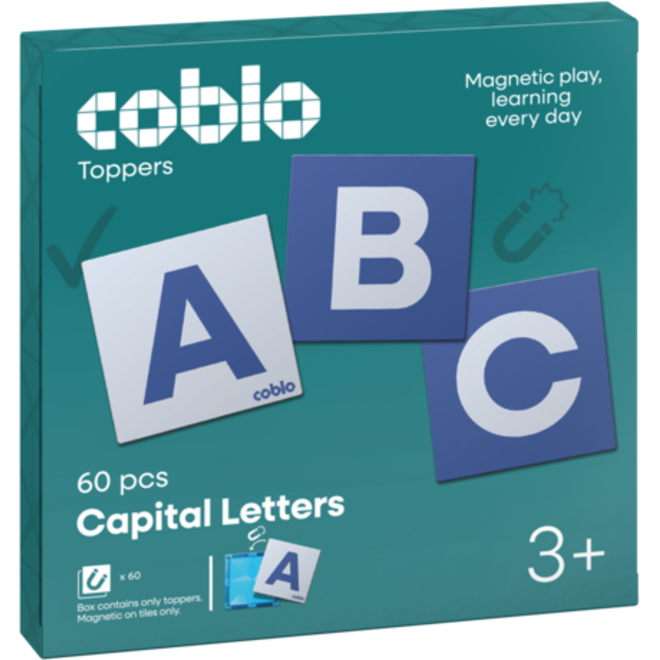 Coblo Toppers Hoofdletters - 60 stuks