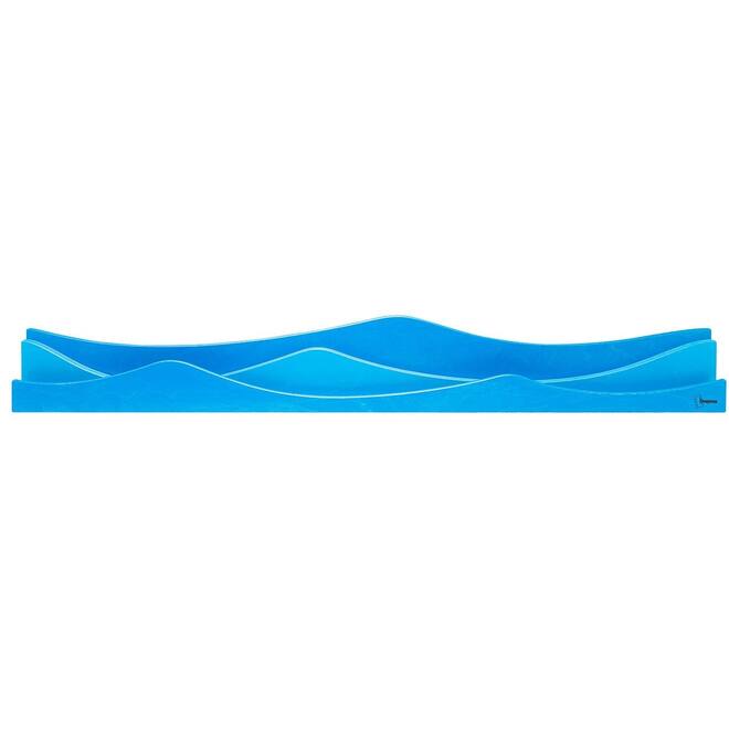 Speellijst water voor aan de muur voor speeldieren, blauw