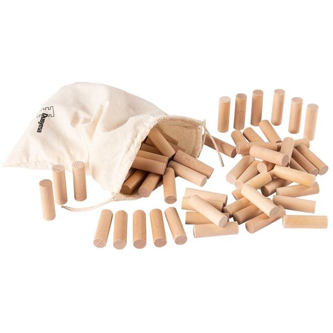 Houten cilinders, 100 stuks