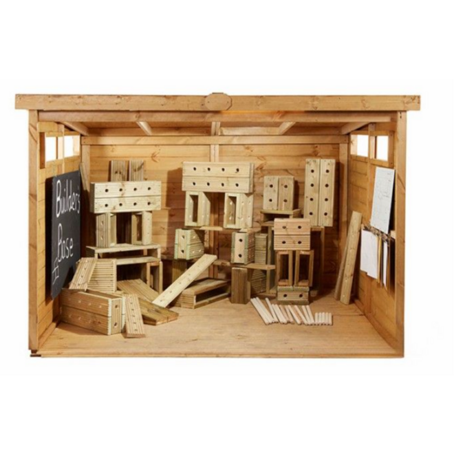 Fantasie bouwblokken klasse set groot (50 st)