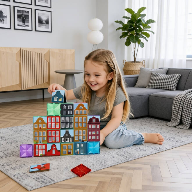 Coblo Toppers Klein Amsterdam, set van 60 stuks