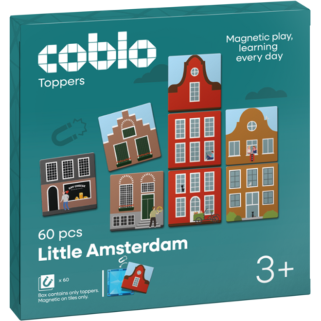 Coblo Toppers Klein Amsterdam, set van 60 stuks