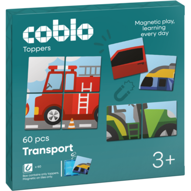 Coblo Toppers Transport, set van 60 stuks