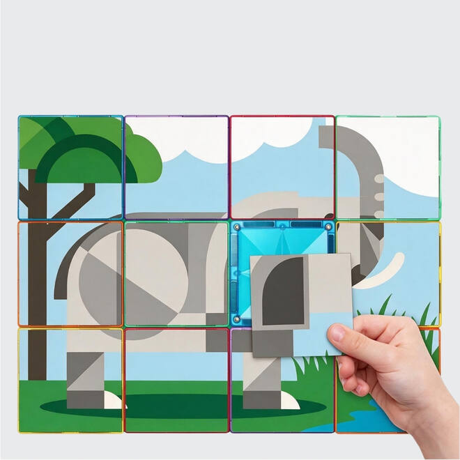 Coblo Toppers Safari Dieren, set van 60 stuks