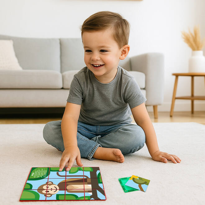 Coblo Toppers Safari Dieren, set van 60 stuks