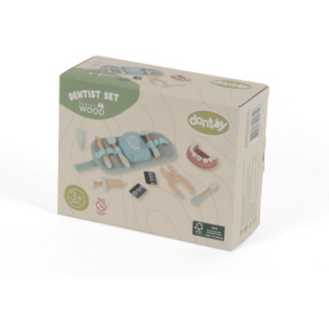 Tandartsset, hout, 9 delig