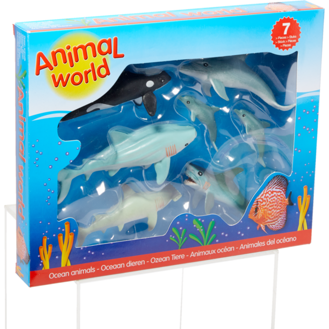 Zeedierenset, 7 stuks