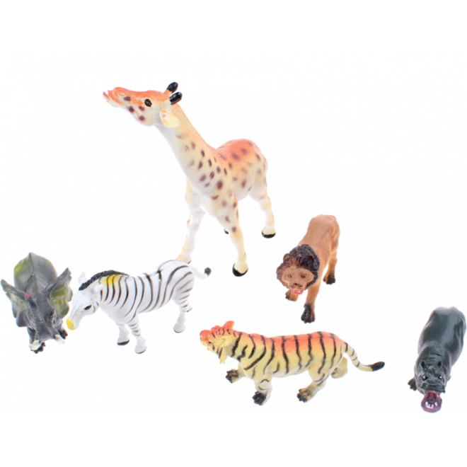 Dierentuindierenset, 6 stuks