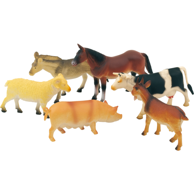 Boerderijdierenset, 6 stuks