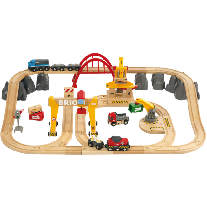 Brio spoorweg basisset in opbergbox