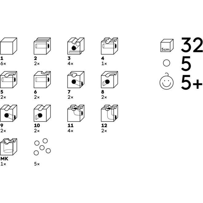 Cuboro Starter Set 32-delig