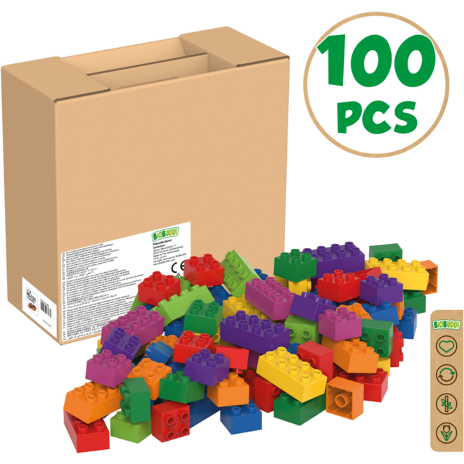 BiOBUDDi Education Big bouwblokken 100 stuks