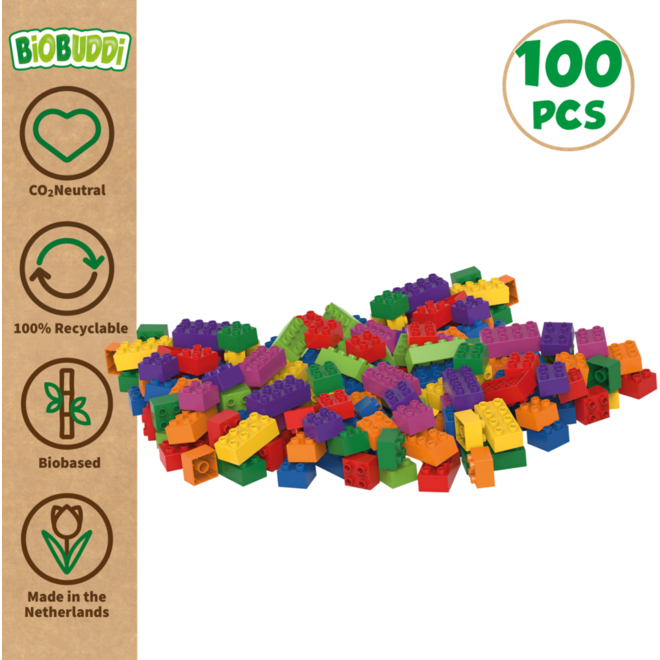 BiOBUDDi Education Big bouwblokken 100 stuks