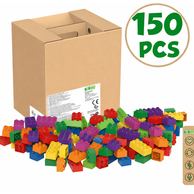 BiOBUDDi Education Big bouwblokken 150 stuks