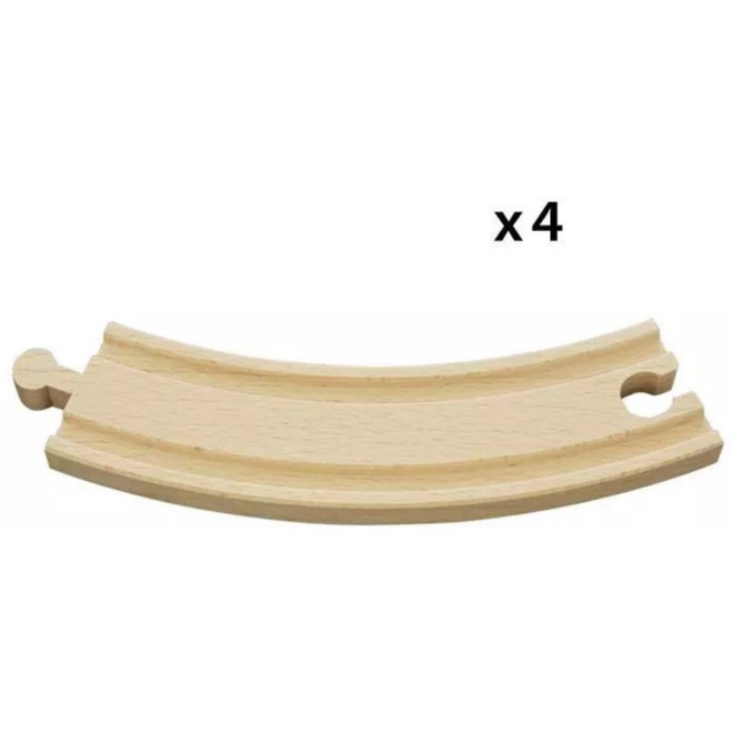Brio World lange rails bochten (4 stuks)