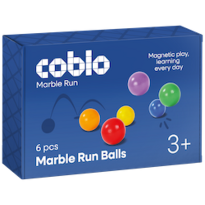 Coblo Classic Knikkerbaan balletjes - 6 stuks