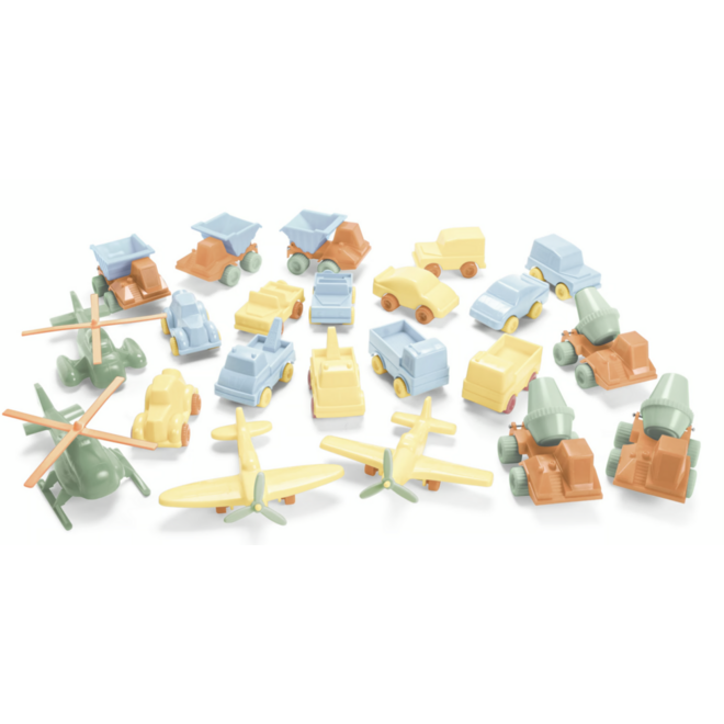 Voertuigen en vliegtuigen | gerecycled, pastel