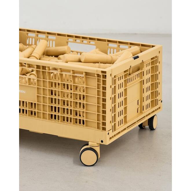MODU | Wielenset voor opbergklapkrat honey yellow