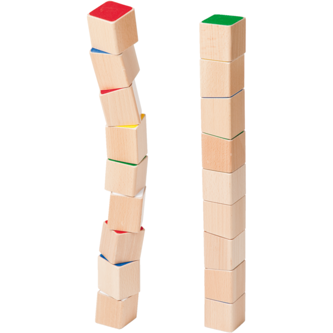 Bouwblokken balanceren