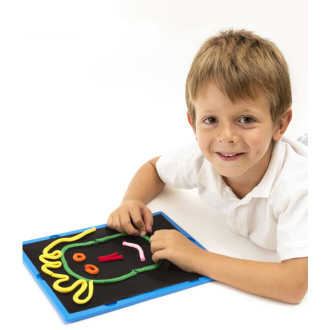 Creatieve borden, set van 4 stuks, inclusief kaarten en draden