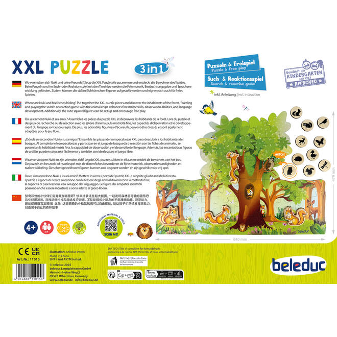 Puzzel XXL - Nuki & vrienden