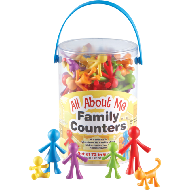 All About Me Family Counters doos met 72 stuks