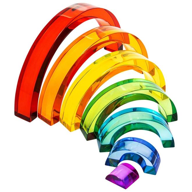 Regenboog van acryl