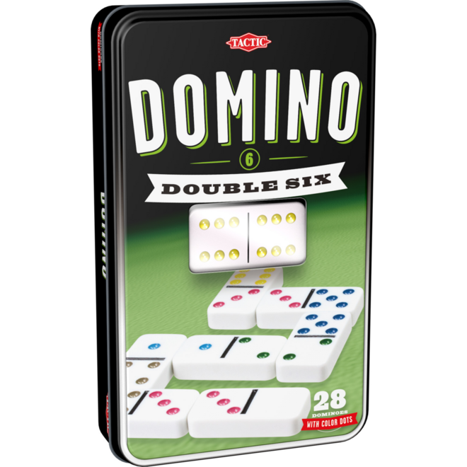 Domino dubbel 6 in blik